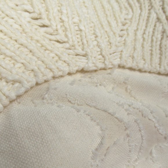 By Anthropologie Twofer Layered Sweater Ivory - Small - Picture 7 of 10